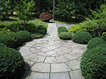 cut bluestone in a circle